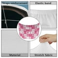 thumbnail image 6 of Uorisanigo Hood Cover All-Season Protection Fabric Cover Fight Breast Cancer Print Car Hood Covers Protection Stretch Polyester Fabric Automotive Accessories Suitable for Cars, 6 of 7