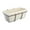 beige and black, variant on FashionCha Balcony Railing Planter Decorative Rectangular Vegetables Growing Container Home beige and white