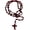 brown, variant on Handmade Rosary Cross Pendant Long Braided String Knotted Catholic Religion Adjustable Colorful Cord Rope Necklace Lucky Protection Keepsake Jewelry for Women Men