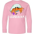 thumbnail image 3 of Inktastic Crabulous Cute Hermit Crab with Purple Nail Polish Long Sleeve Youth T-Shirt, 3 of 5