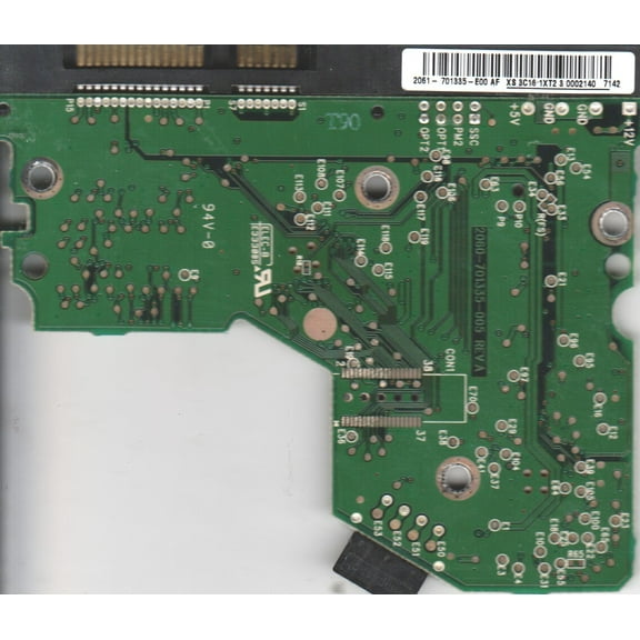 WD800JD-75MSA3, 2061-701335-E00 AF, WD IDE 3.5 PCB