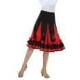 thumbnail image 1 of Vestido de baile latino Zulema Maxi Danza del Vientre Flamencas Verano Rojo, 1 of 5