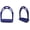 Blue, variant on Horse Riding Saddle English Iron Stirrups 4-3/4" Wide Red 51114R
