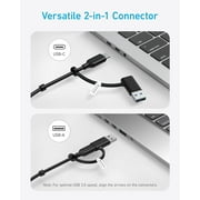 Anker USB C Hub, 8-in-1 5Gbps Data Hub, USB Splitter with 3 USBA and 4 USBC Ports, 100W PD-in, 2-in-1 USB-Connector