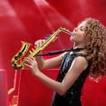thumbnail image 2 of Kids Saxophone Toy, Children's Saxophone Simulated Musical with 8 Coloured Keys, Interactive Wind Tool, Educational Musical Entertainment Gadget for Preschool, Kindergarten, Family Play,GOLD, 2 of 7