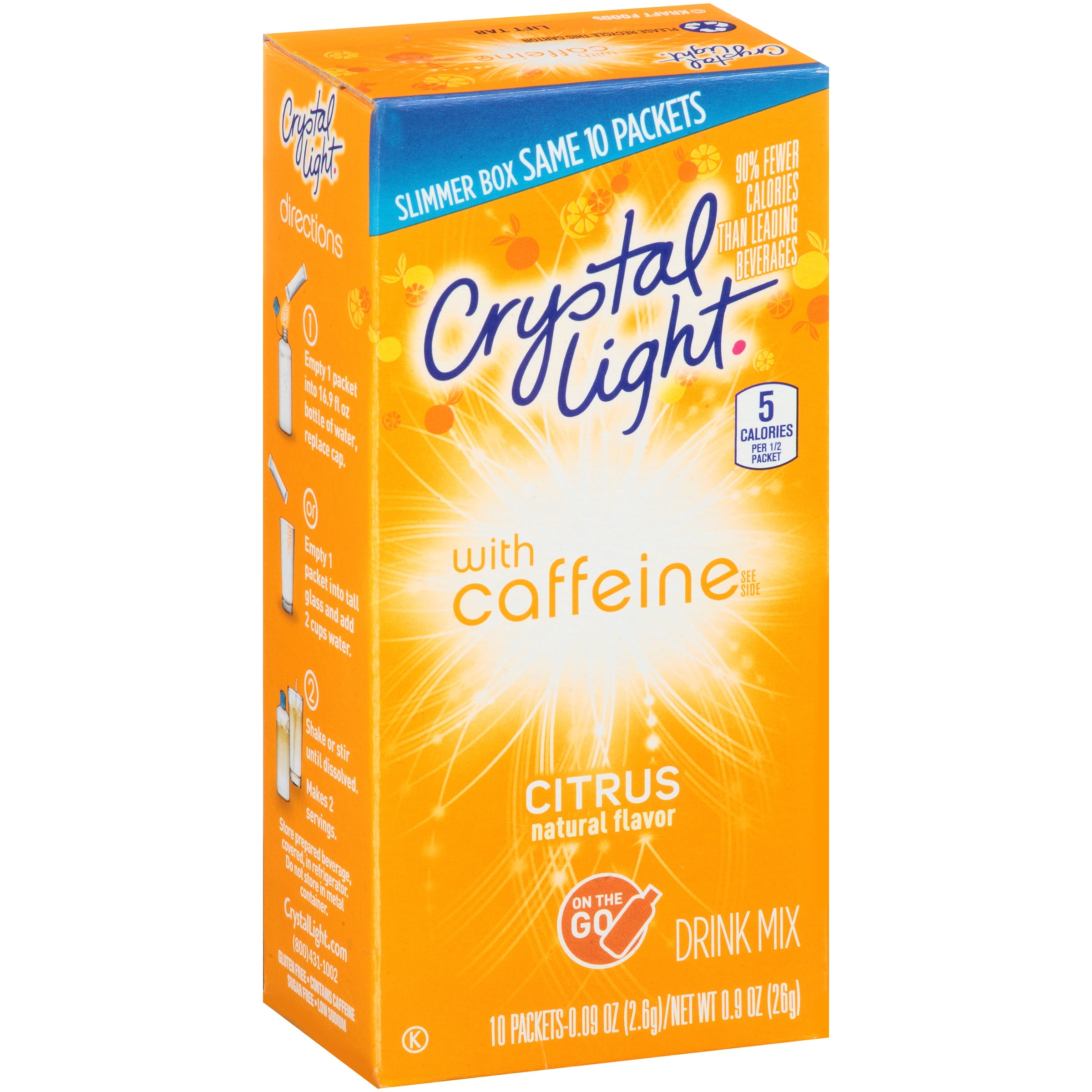 Crystal Light On The Go Energy Citrus Drink Mix, 10ct by Kraft Heinz Foods Company