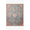 thumbnail image 2 of Loloi Layla LAY-10 Printed Marine / Clay Oriental Area Rug 18" x 18" Sample Swatch, 2 of 4