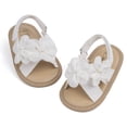 thumbnail image 4 of Tqyyweavej Baby Girls Sandals 3D Flower Open Toe Princess Flat Shoes Non-Slip Outdoor Summer Sandals with Adjustable Ankle Strap, 4 of 7