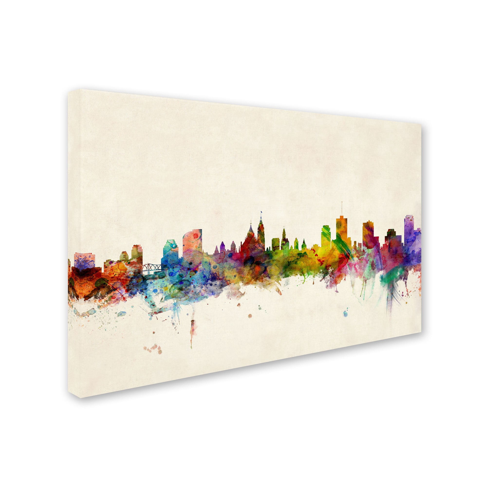 Trademark Fine Art "Ottawa Canada" Canvas Art by Michael Tompsett