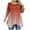 Red, variant on Loopsun Womens Winter Tops Plus Size, 3/4 Sleeve Shirts for Women, Women's Plus Size Casual Round Neck Solid Color Loose 3/4 Sleeve T shirt Top Wine, XXXL