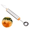 thumbnail image 4 of Excavadora De Bolas De Acero Inoxidable Herramienta De Tallado De Frutas De Grado Alimenticio Tallado De Frutas Multifuncional Cocina Melón Baller Para Tallado De Frutas Diy Eigraketly HA016434-00, 4 of 7