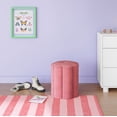 thumbnail image 3 of Mainstays Kids Flower Petal Pink Ottoman with Cozy Sherpa Fabric, 3 of 5