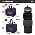 thumbnail image 3 of Travel Toiletry Bag with Metal Hook Large Capacity Cosmetic Bag Toiletry Bags for Travel, Gym, Camping Mystical Lines Pattern, 3 of 9