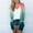 Mint Green, variant on Babysbule Womens Cardigans Fall Fashion Women Gradient Printing Button Long Sleeve Casual Tops Blouse With Pocket Cardigan Women's Top Blouse