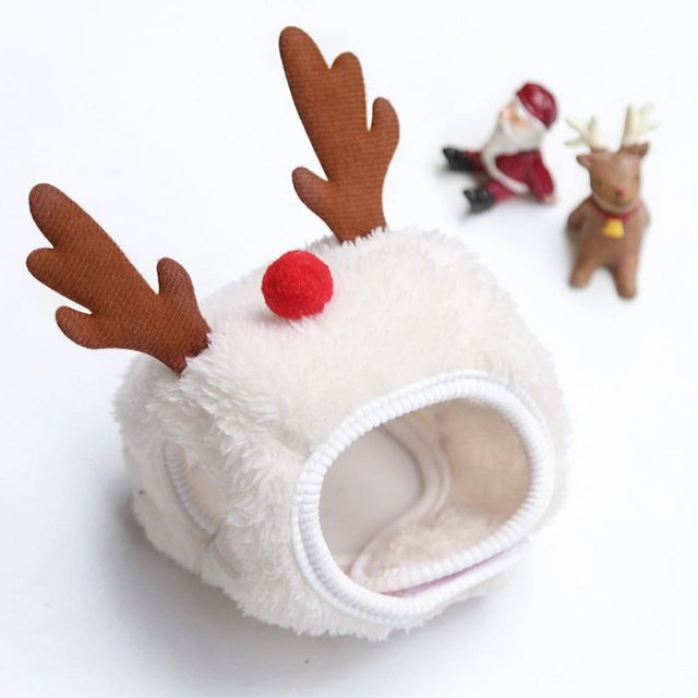 Gorro navideño para perro, babero para cachorro, Papá Noel, alce, toalla para Saliva, disfraces para mascotas, ropa de otoño e invierno, sombrero para gatos, accesorios para mascotas