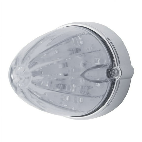 (1) 19 Amber LED's/Clear Lens Watermelon Grakon 1000 Flush Mount Truck Light Kit