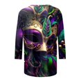 thumbnail image 5 of PMUYBHF T-Shirt Imprimé Joyeuses Fêtes Manches 3/4 Col Rond Blouse 3802 TG, 5 of 5