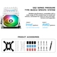 thumbnail image 6 of Thermalright Peerless Assassin 120 SE ARGB White V2 CPU Air Cooler, 6 Heatpipes, Dual 120mm ARGB PWM Fans, Intel LGA 1851/1700/1200/115X, AMD AM4/AM5, 6 of 6