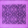 thumbnail image 1 of Ahgly Company Indoor Square Oriental Purple Traditional Area Rugs, 5' Square, 1 of 4