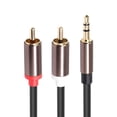 thumbnail image 4 of Cable de electrónico convertidor Lotus de 3,5 mm a doble para computadora portátil MP3 MP4 3m Hugo Cable convertidor de cobre, 4 of 5