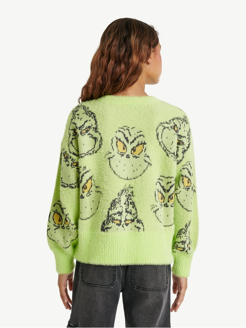 Justice Girls Grinch Sweater, Sizes Xs-Xlp