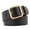 Black, variant on ZHENHONG Buckle Belt for Women New Ladies Belt Square Buckle Fashion Trend Wild Decorative Belt Women's Accessories Belt Black