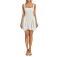 thumbnail image 1 of ZAXARRA Robe Plissée Sans Manches pour Femmes Couleur Unie Bandage Dos Nu Robe de Soirée Ligne A pour Cocktail Plage Club Mode Urbaine, 1 of 7
