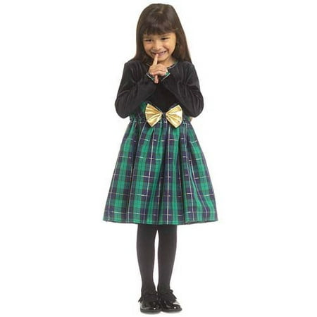 Rose Cottage Hunter Plaid Dress