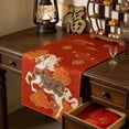 thumbnail image 4 of TIELUTT Chemin de Table Chinois 2026 pour Festival, Nappe de Fête pour Festival, Table de Révélation de Genre et compatible avec Table en Macramé, Table Ronde pour Mariage, Table en Étamine en Vrac, 4 of 4