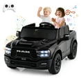 thumbnail image 1 of Gymax 24V 2 Seater Ride on Truck w/Remote Control 3 Speeds Bluetooth LED Headlight Black, 1 of 10