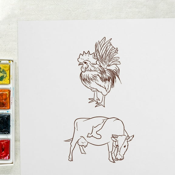 Hytrove Heavy Printer Paper 15 Sheets Watercolor Paper 15.72X15.72In