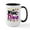 White/Black Inside, variant on CafePress - Wine Diva (Purple Flowers) Large Mug - 15 oz Ceramic Large White Novelty Mug