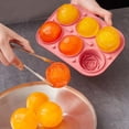 thumbnail image 1 of Bandejas De Cubitos De Hielo De Silicona, Diseño De Esfera Y Rosa 3 En 1 De 6 Celdas, No Tóxicas Y De Fácil Liberación Para Cócteles De Whisky, Perfectas Para Bares En Casa, Fiestas Y, 1 of 6