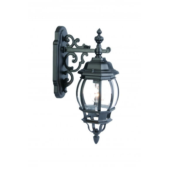 Chateau 1-Light Matte Black Wall Light