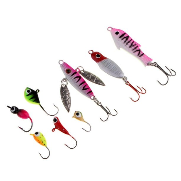 36pcs Assorted Ice Fishing Hooks for Perch Panfish Bass Trout 