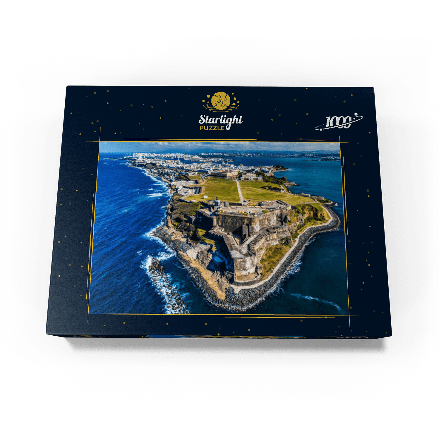 MyPuzzle - Aerial View Of The Castillo San Felipe Del Morro In Old San Juan, Puerto Rico - Premium 1000 Piece Jigsaw Puzzle for Adults