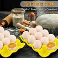 thumbnail image 6 of 12 Cups Ceramic Egg Holder - Whole Dozen Porcelain Egg Tray Container Keeper Storage Organizer Decorative Serving Stand Serveware for Refrigerator Fridge Countertop Display 2 Pack (Yellow)1, 6 of 9