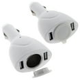 thumbnail image 2 of Car Charger Socket Splitter Power Adapter 2-Port USB Strip Plug-in G9Q for Alcatel Tru - Amazon Fire Kids Edition, Kindle - iPad 2 3 - ASUS Google Nexus 2 7 - Barnes & Noble NOOK Color HD HD+, 2 of 4