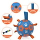 thumbnail image 4 of Pelota de fútbol para perros QDAN para perros medianos y grandes, azul y naranja, 4 of 7