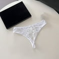 thumbnail image 4 of Underwear for women seamless panties – Solid color one-piece breathable thong underwear for women, soft and high stretch invisible panties with silk crotch, 4 of 4