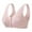 Pink, variant on Front Snap Closure Padded Bra for Older Senior Women, No Underwire Comfortable Bra