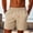 Khaki, variant on LEKWK Athletic Shorts for Men Elastic Waist Drawstring Quick Dry Workout Short Lightweight Moisture Wicking Gym Activewear with Side Pockets Khaki XXL