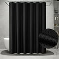 thumbnail image 4 of Waffle Textured Shower Curtain - Heavy Duty Thick Fabric, Waterproof Bathroom Curtain, Hotel Style, 70.86x35.43 inches, Machine Washable, Mold and Mildew Resistant, 4 of 6