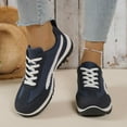 thumbnail image 2 of uvwlwu Sneakers for Women Retro Flat Shoes Autumn Style Color Lace Up Racing Shoes Sports And Leisure.(Size:38), 2 of 9