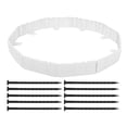 thumbnail image 3 of 10pcs Landscape Edging Border Plastic Garden Borders With Nails Diy Garden Edging Decorative Edging Lawn Stone Look Fence For Garden, 3 of 9