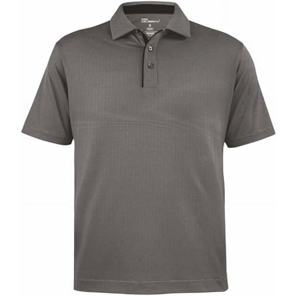 Pro Celebrity Men 717 Hampton Micro Stripe Short Sleeve Polo (Black, Medium)
