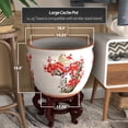 thumbnail image 4 of Red Lantern Large 18" Cherry Blossom Porcelain Fishbowl Planter, 4 of 6