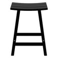 thumbnail image 3 of GARDEN 24" Inches Adirondack Plastic Outdoor Bar Stools for Patio, Black, 3 of 6