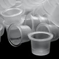 thumbnail image 2 of 200pcs M/L Ink Cup Plastic Disposable Microblading Ink Cups Permanent Makeup Pigment Clear Holder Container Accessory, 2 of 8