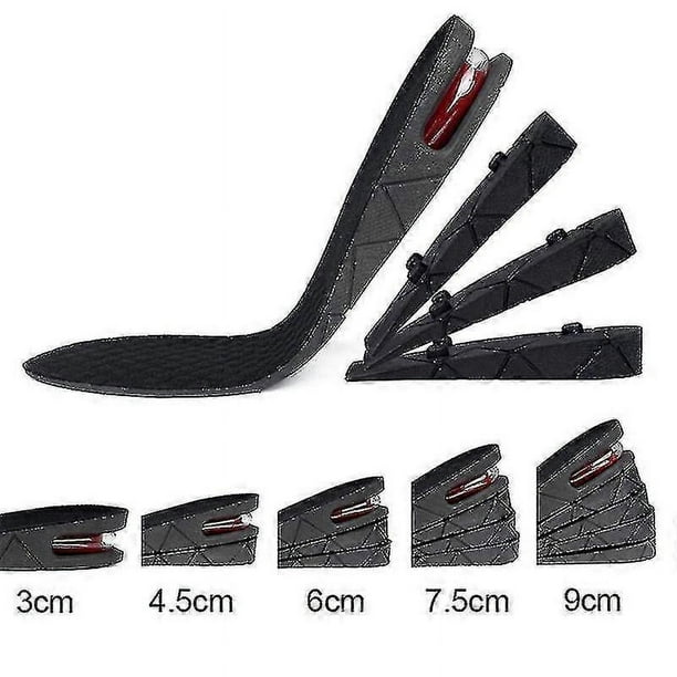 Plantillas para aumentar la altura del tacón unisex (3 cm, 5 cm, 7 cm o 9 cm, negras) s202412243726